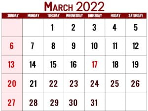 2022-March-calendar-with-holidays-USA-free-printable 2022-March-calendar-with-holidays-USA-free-printable