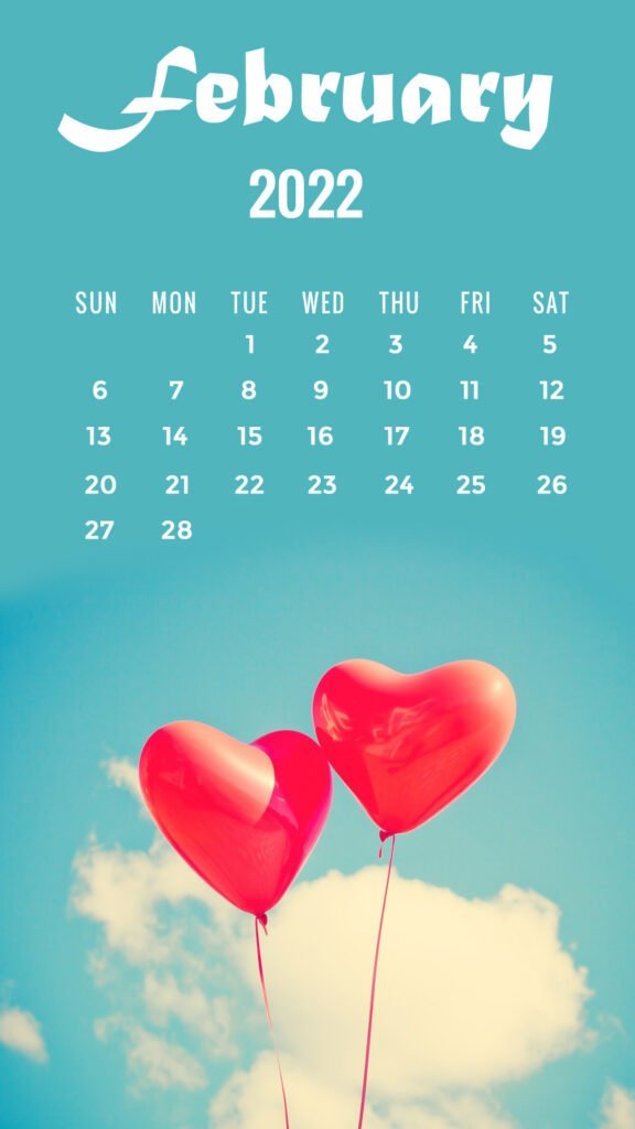 wallpaper calendars with Valentines Day backgrounds