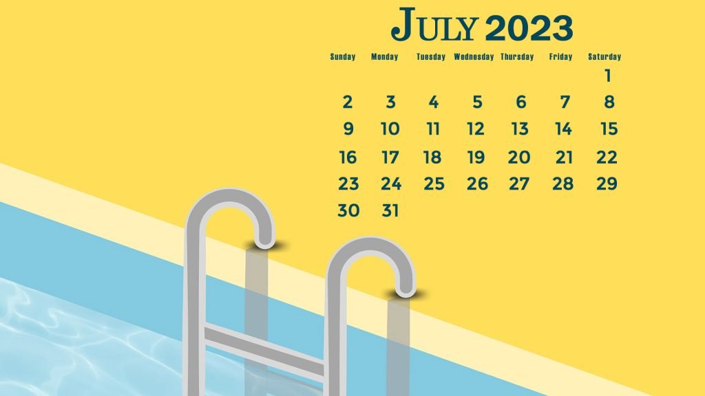 July 2023 calendar wallpaper HD desktop background July 2023 calendar wallpaper HD desktop background
