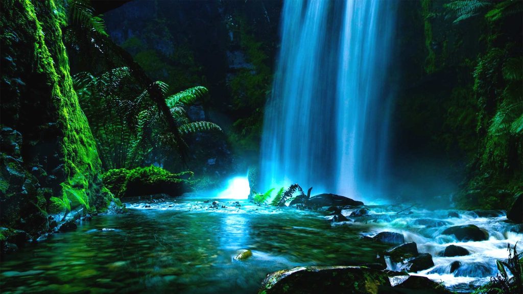 Beautiful nature wallpaper waterfall desktop background