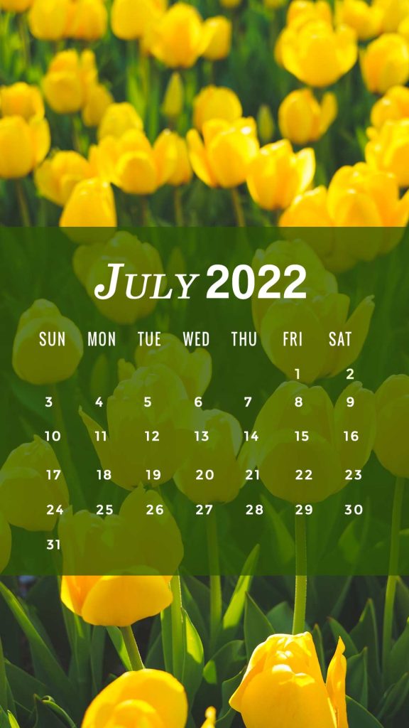 July 2022 calendar iphone wallpaper backgrounds