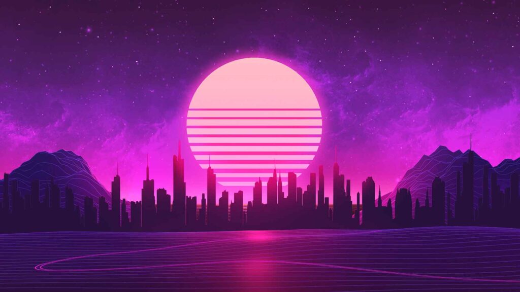 80s zoom background - best free 1980's themed background