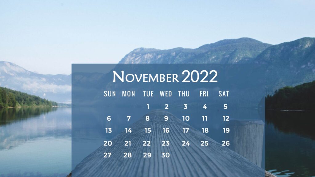 november 2022 calendar desktop wallpaper HD