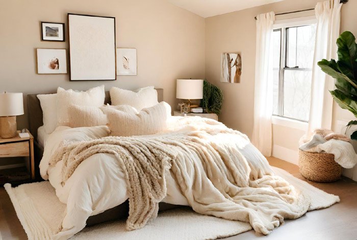 Cozy neutral bedroom decor ideas