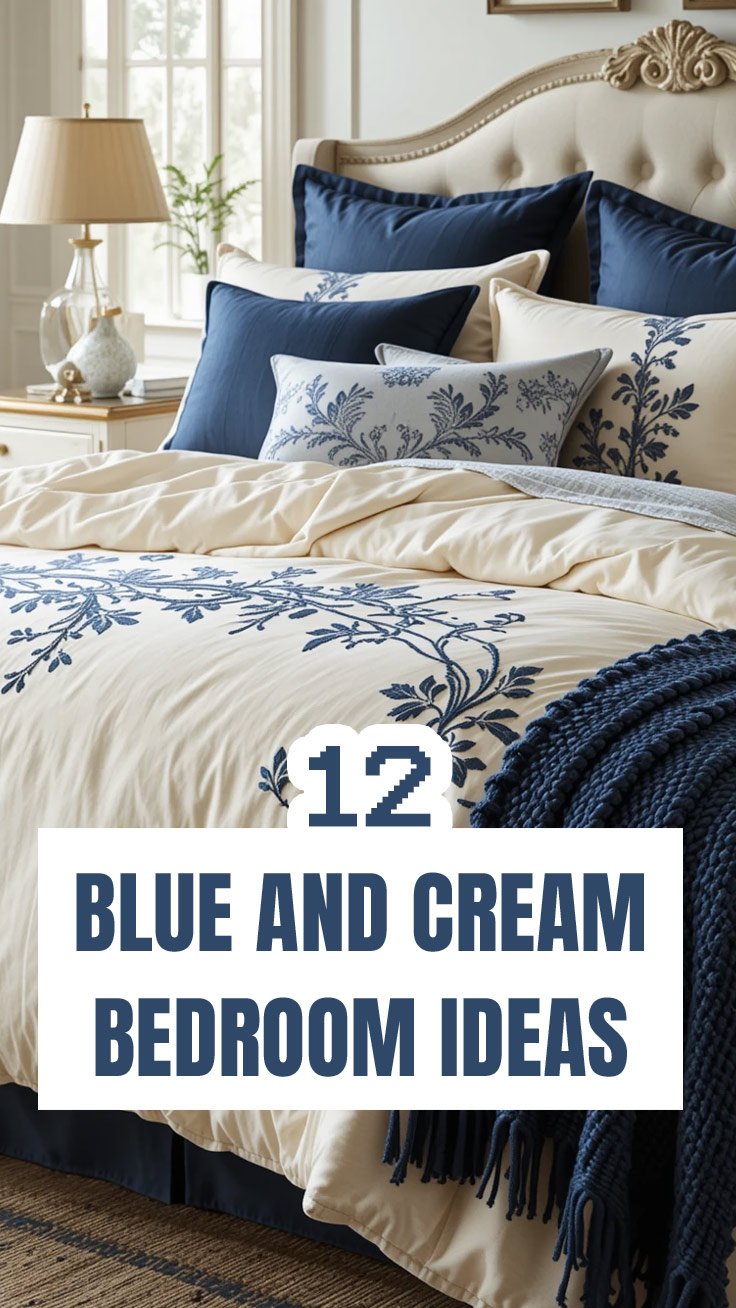 12 Blue and Cream Bedroom Ideas