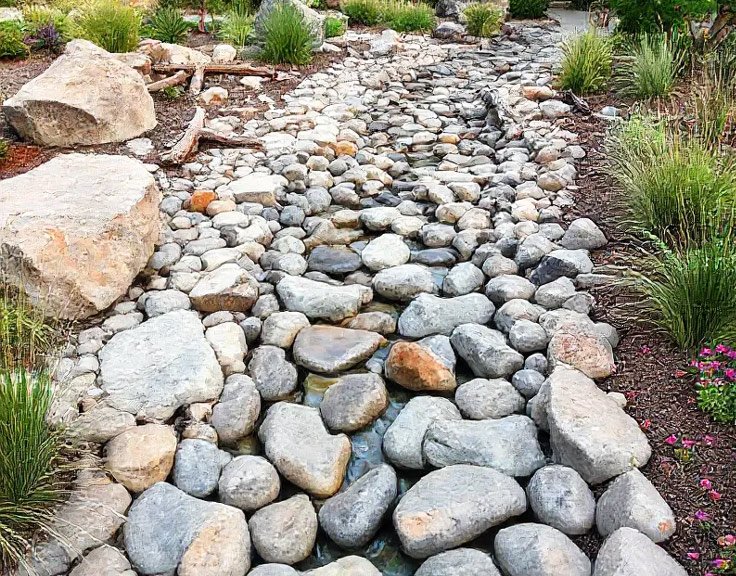 River Rock Dry Creek Bed 