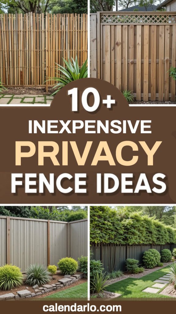 10+ Genius Inexpensive Privacy Fence Ideas to Transform Your Backyard