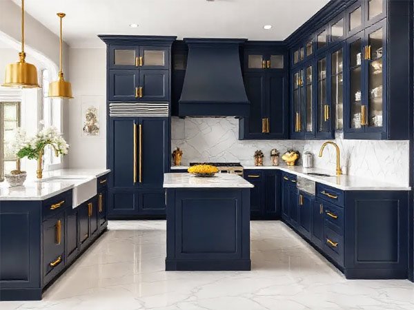 Sleek Gold Bar Pulls for Modern Glam