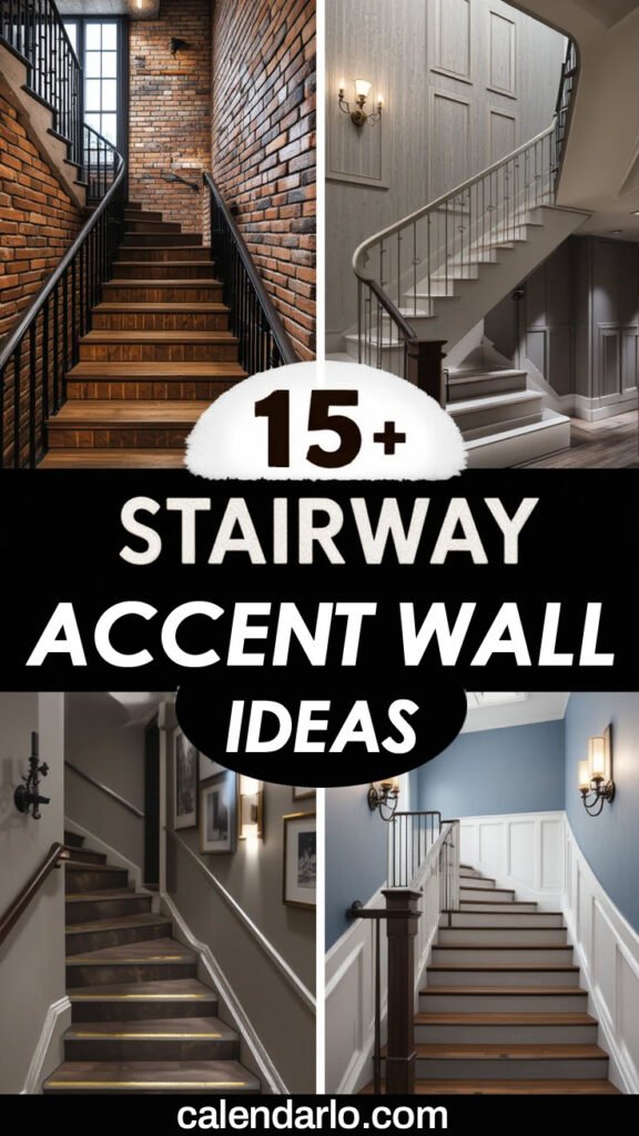 15+ stairway accent wall ideas to Instantly Elevate Your Home Decor