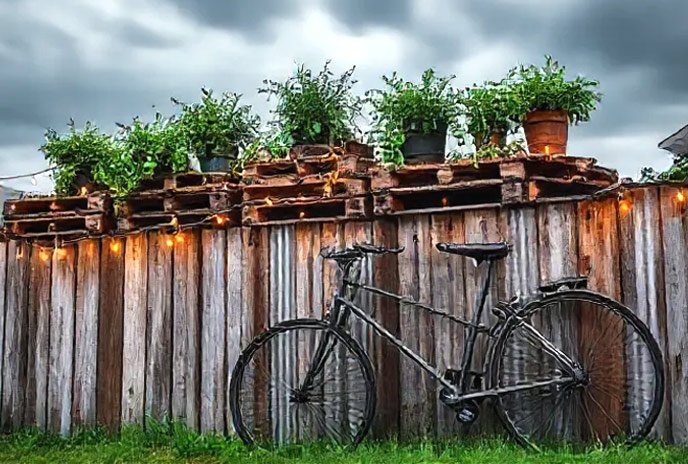 Rustic Pallet Pergola