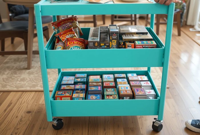 Rolling Carts: Moveable Game Stations