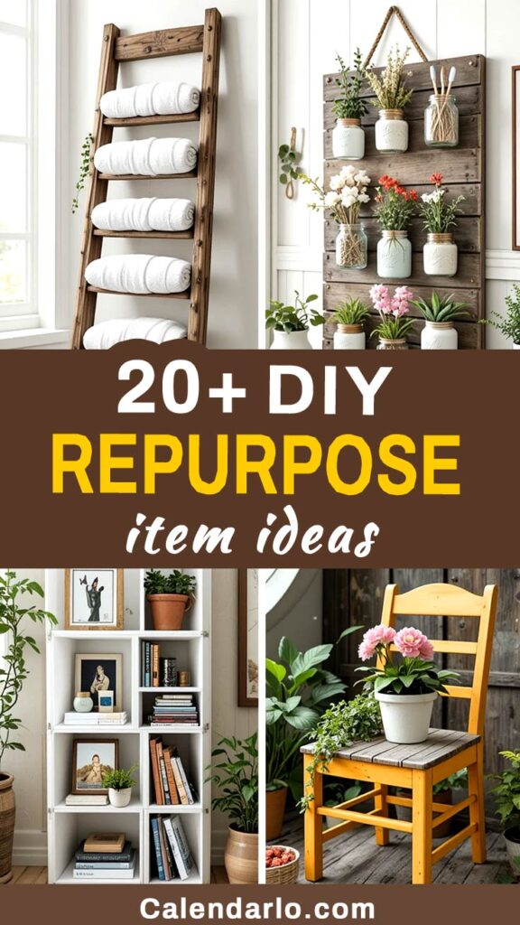 20+ DIY Repurpose Item Ideas to Upcycle Everyday Objects Creatively