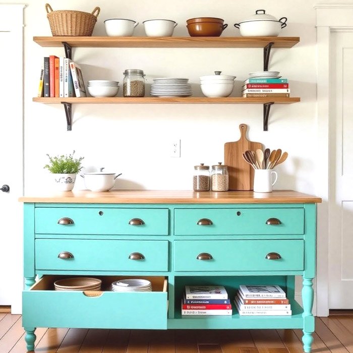 Dresser to Kitchen Island