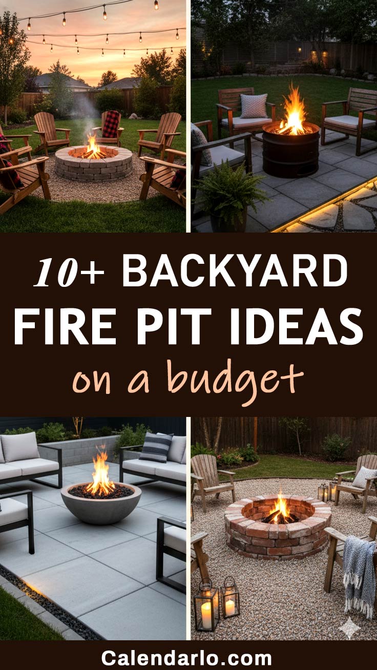 10+ backyard fire pit ideas on a budget | DIY backyard makeovers and cheap outdoor seating inspiration 10+ backyard fire pit ideas on a budget | DIY backyard makeovers and cheap outdoor seating inspiration
