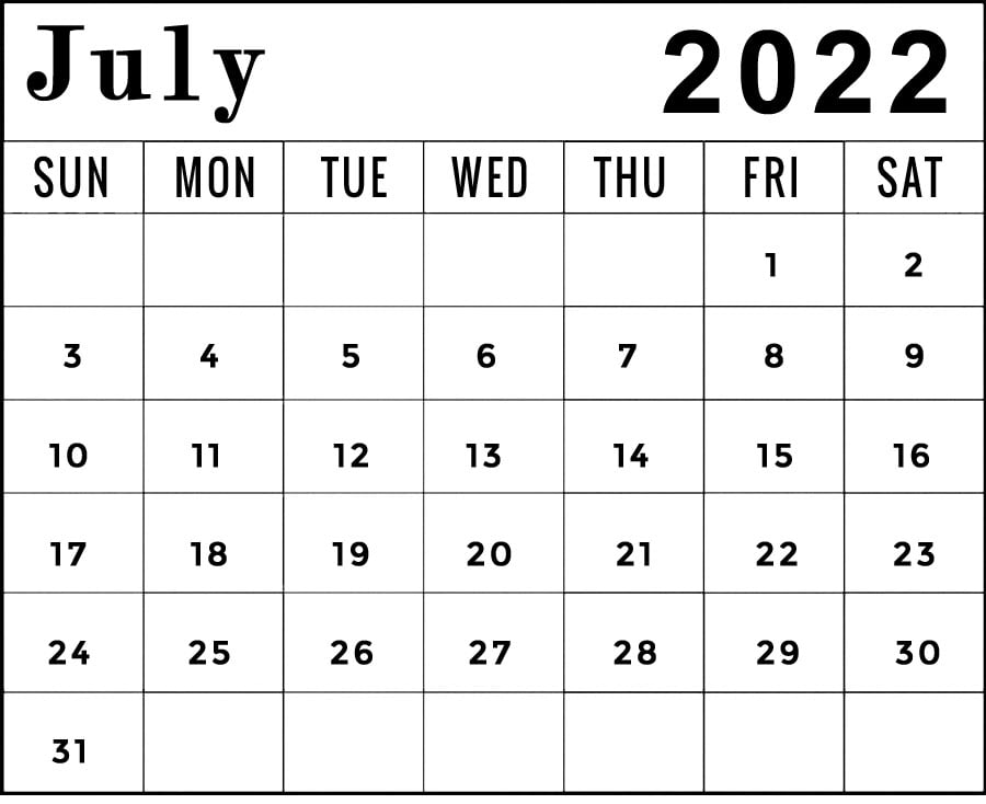 printable july 2022 calendar landscape pdf page