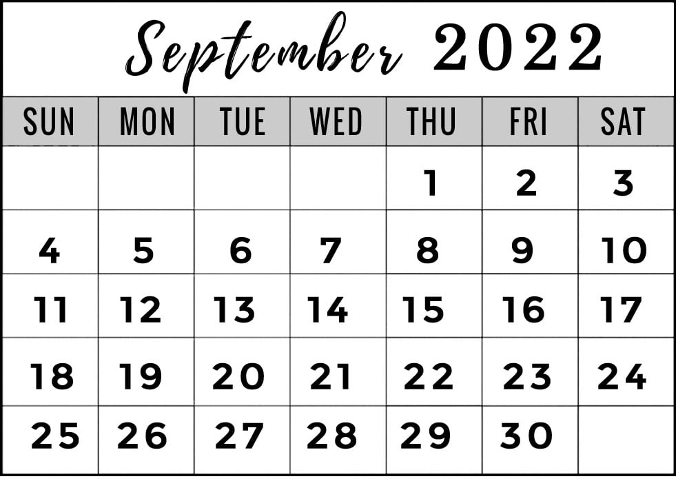 printable september 2022 calendar free pdf