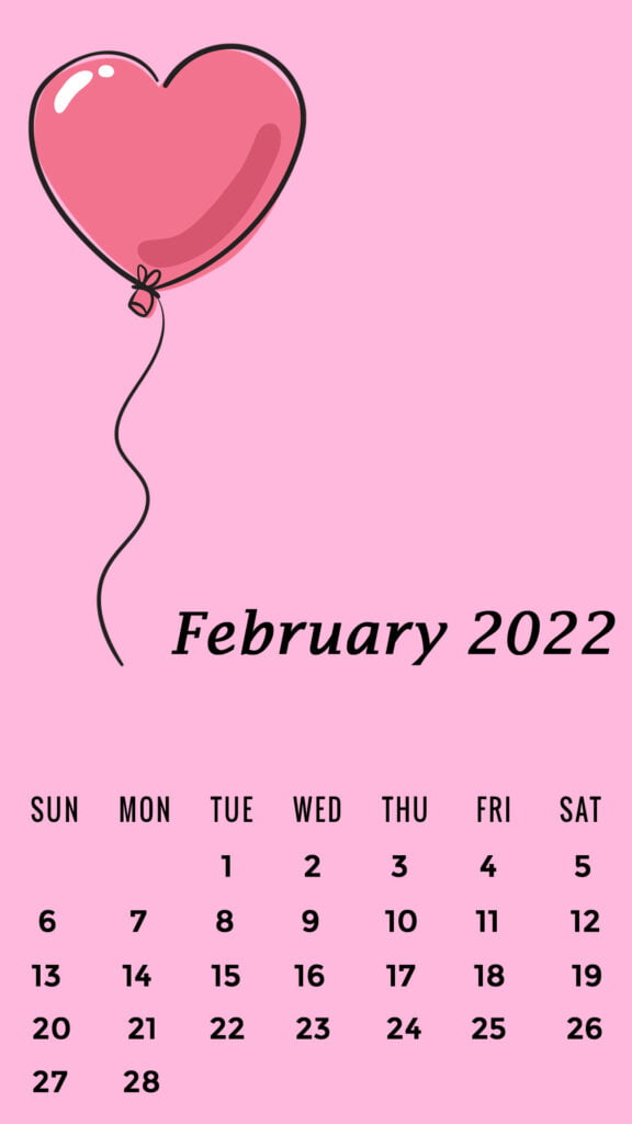 wallpaper calendars with Valentines Day backgrounds