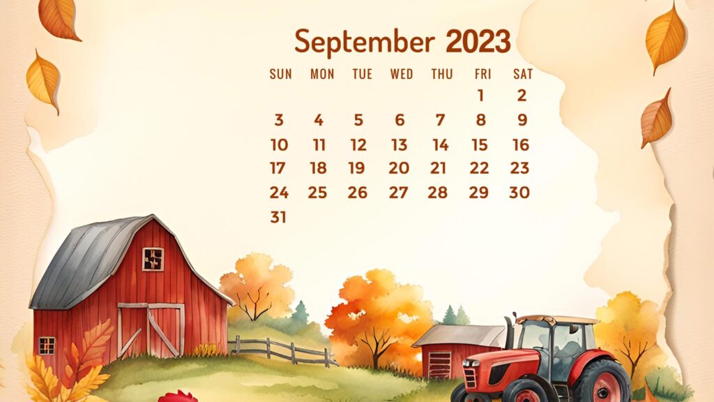 september 2023 calendar desktop wallpaper